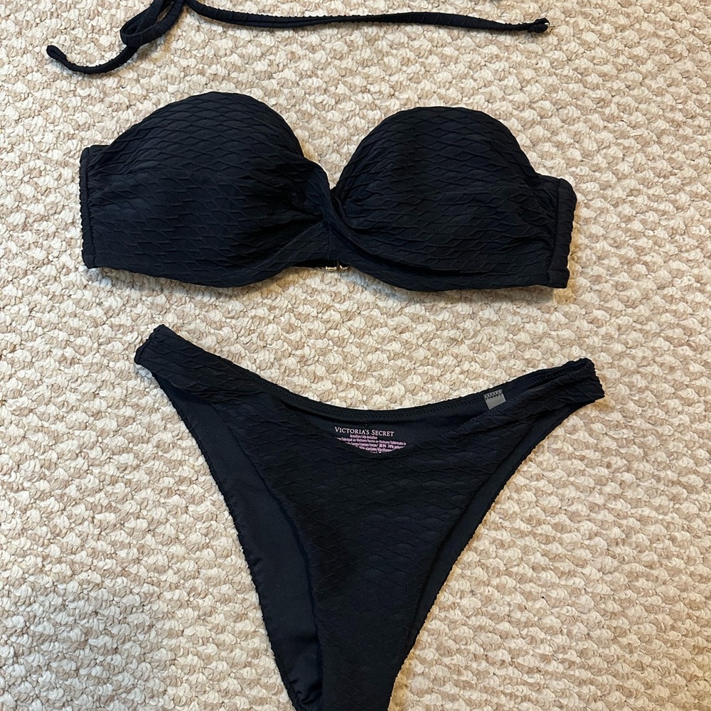 Victoria's Secret Black Minimalist Bikini